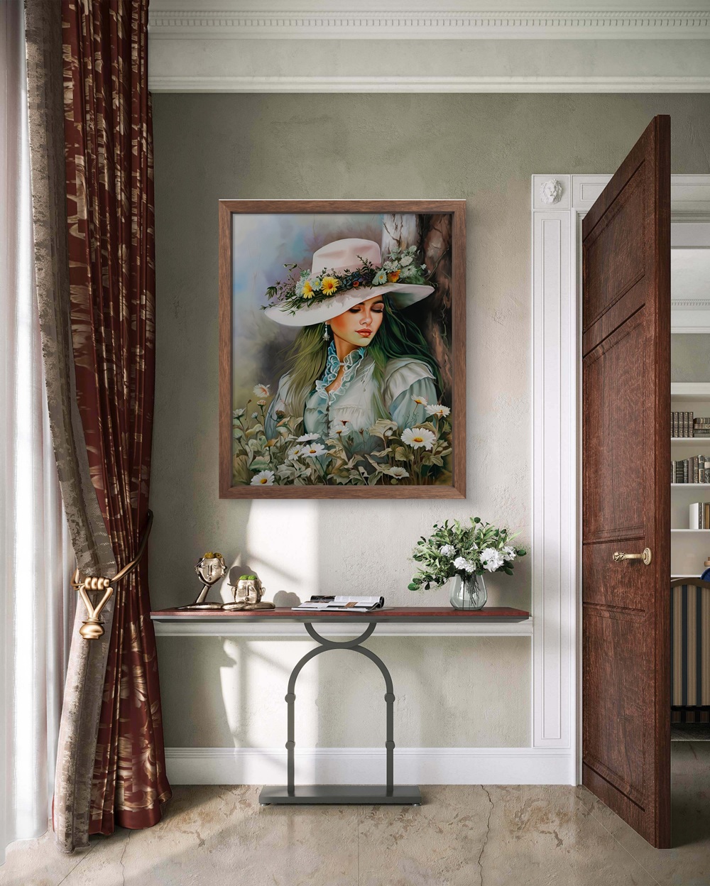Blooming Elegance Oil Painting Blooming Elegance Oil Painting