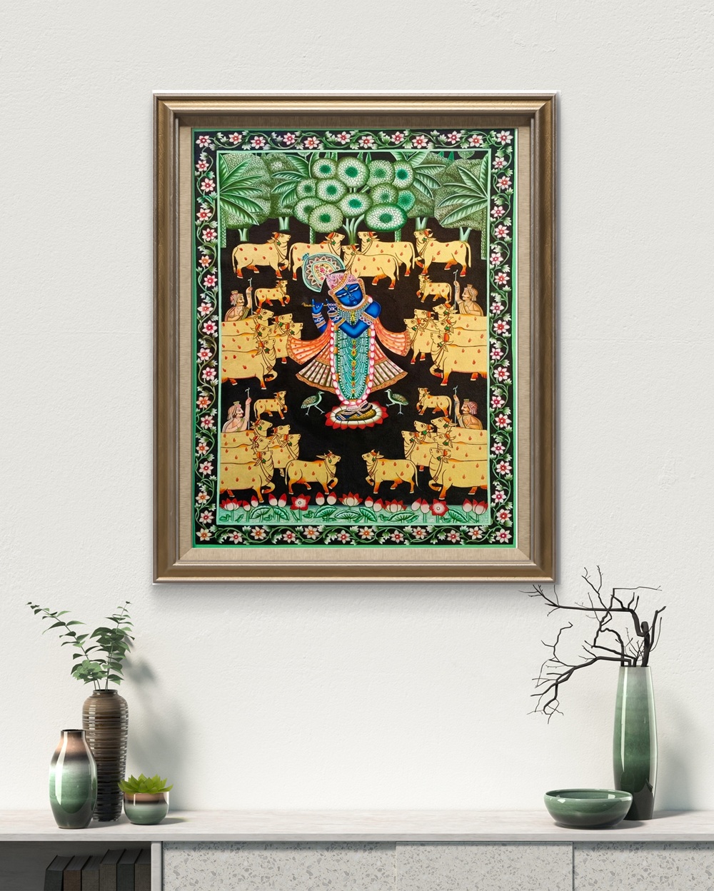 Flute of Eternal Bliss Pichwai Painting