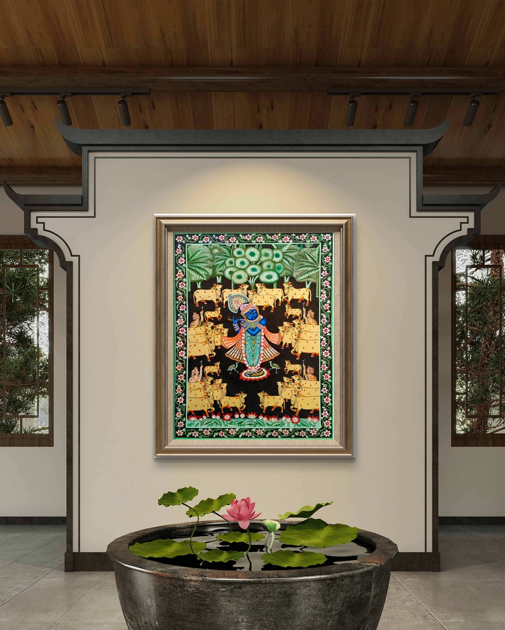 Flute of Eternal Bliss Pichwai Painting