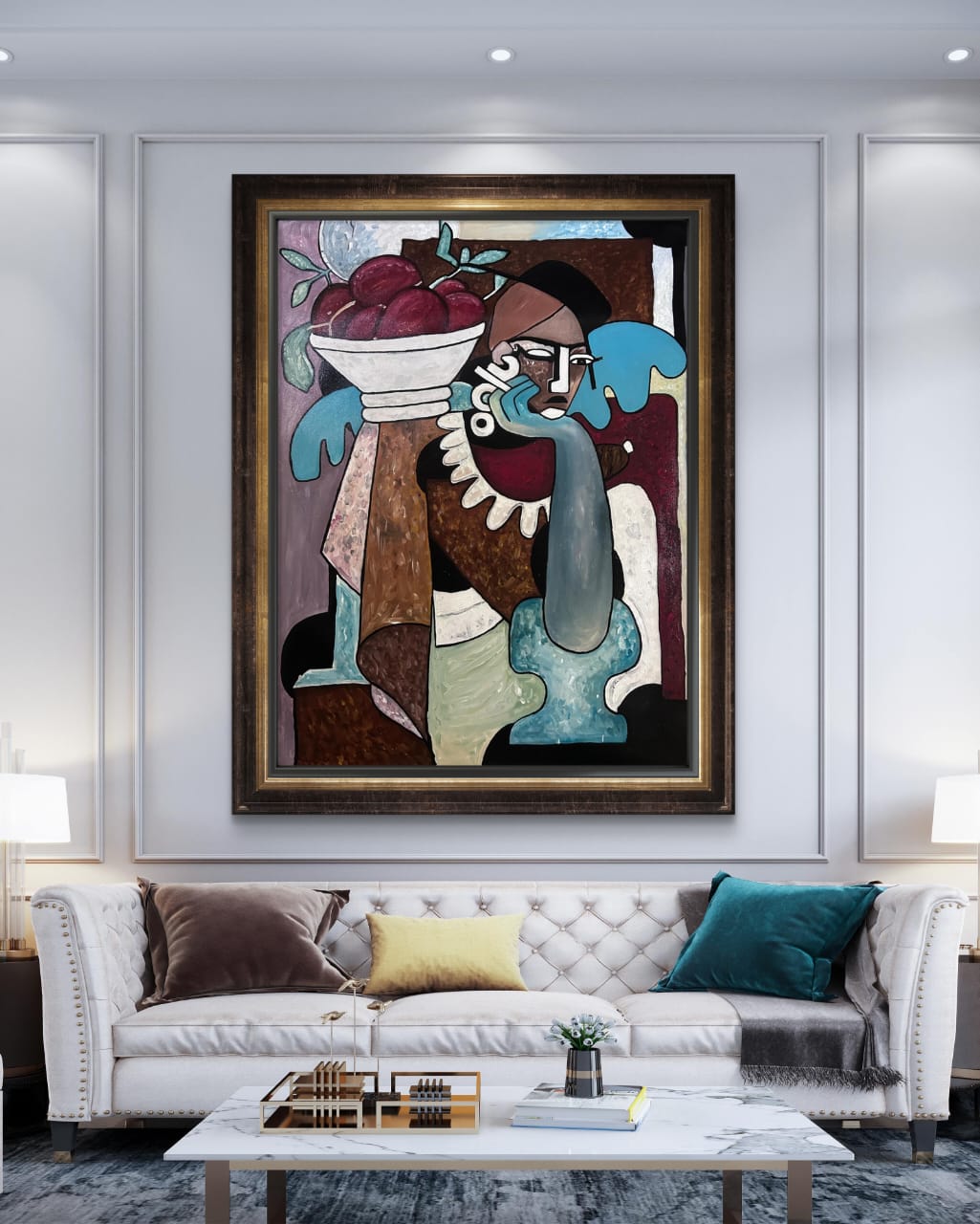 Nature Women Oil Painting on Canvas