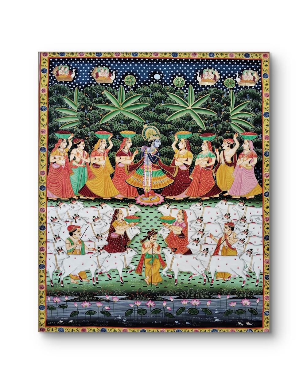 Krishna Leela Pichwai Painting Krishna Leela Pichwai Painting