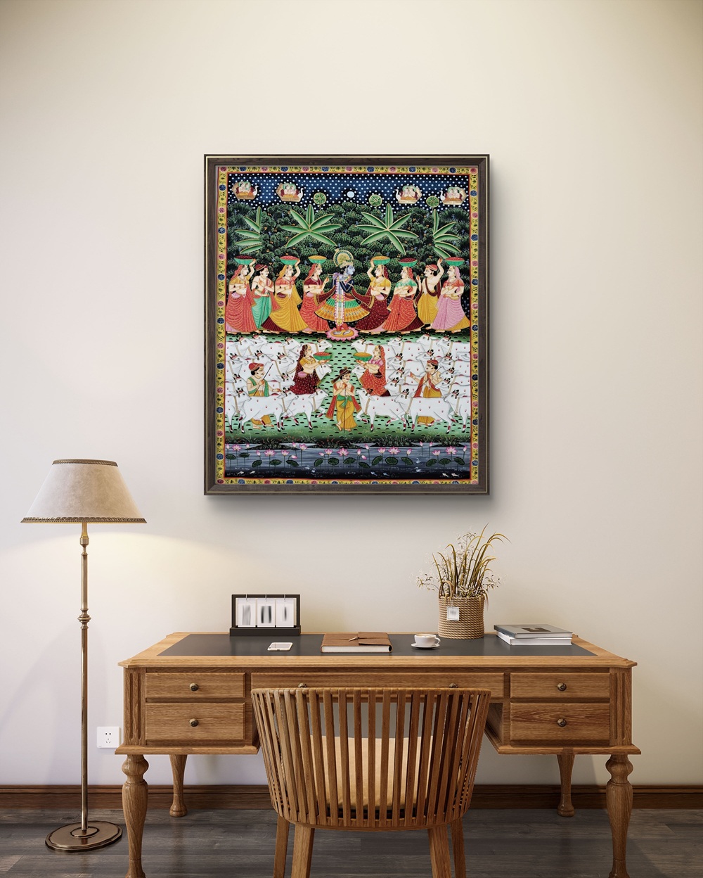 Krishna Leela Pichwai Painting Krishna Leela Pichwai Painting
