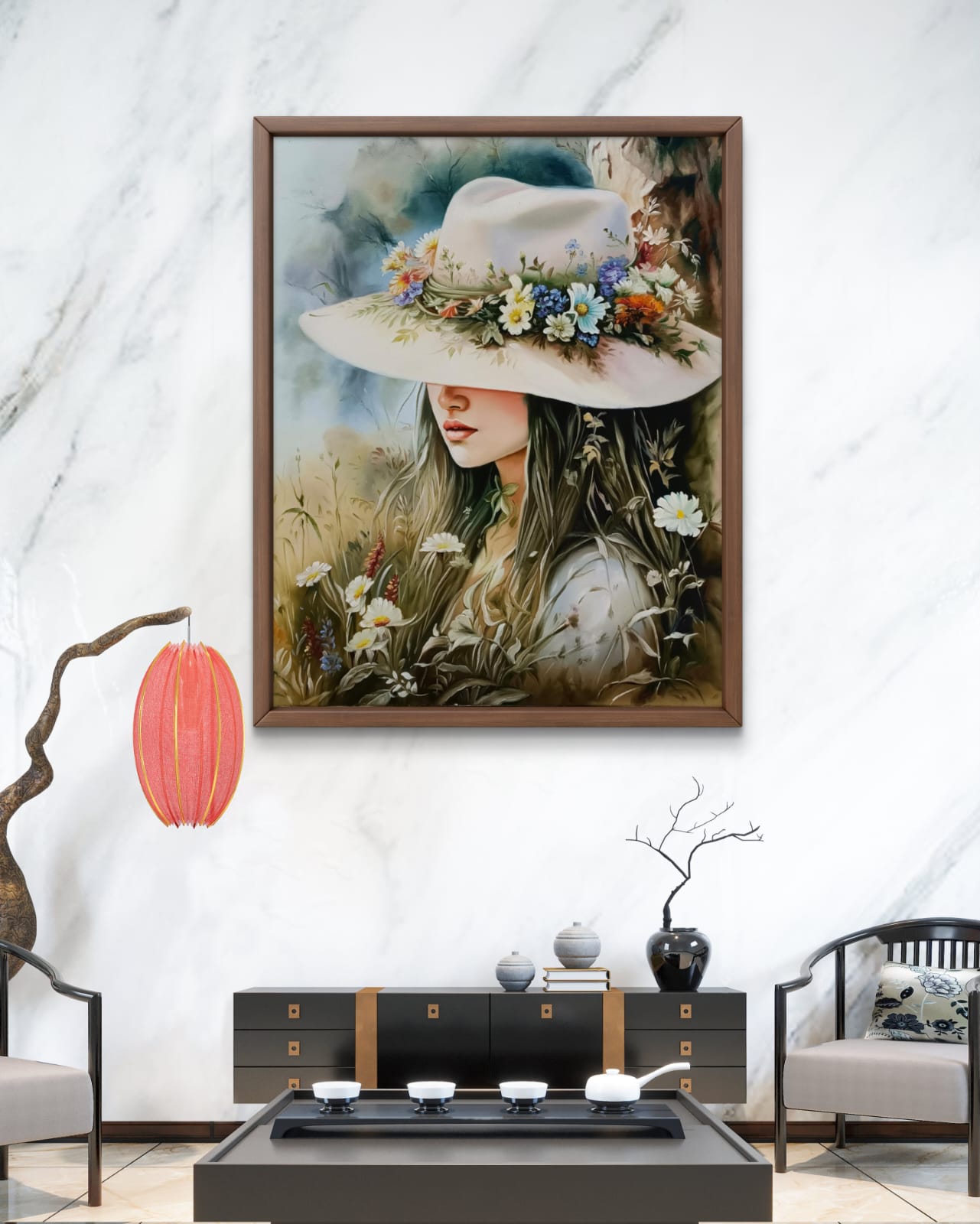 Romantic Girl Oil Painting