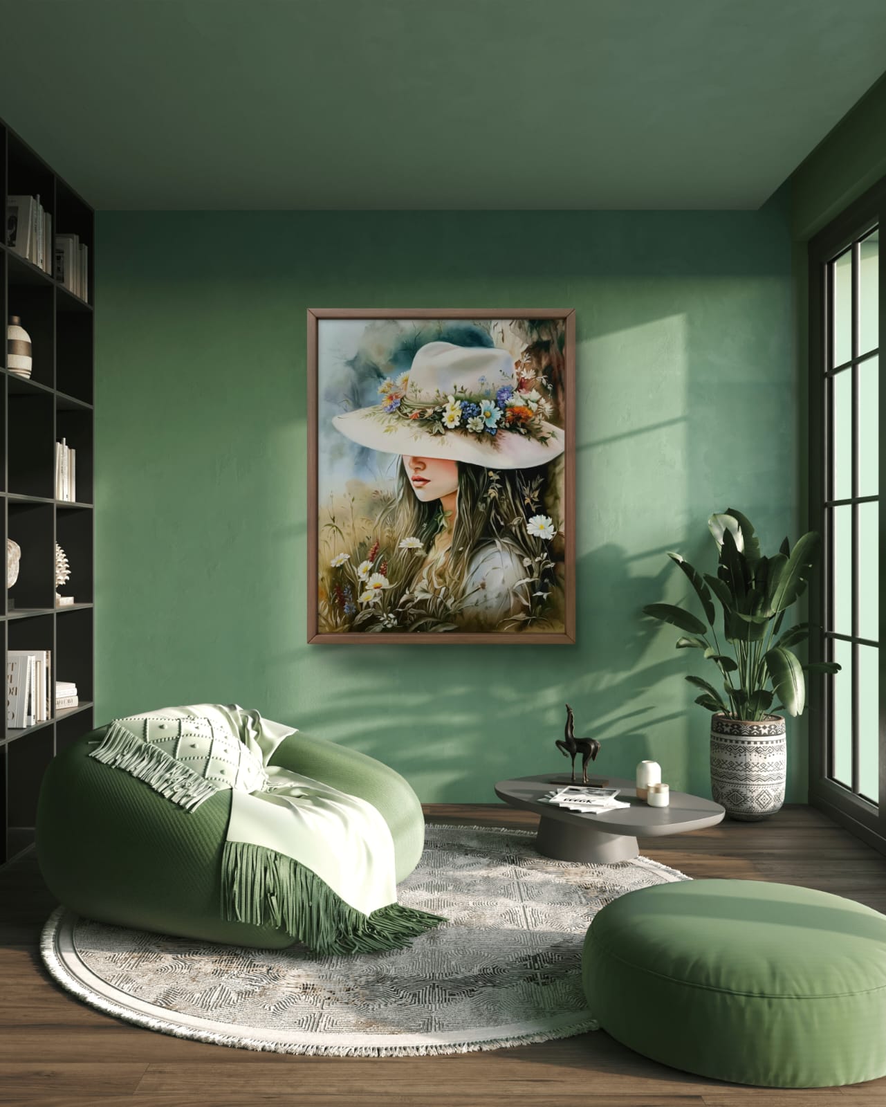 Romantic Girl Oil Painting