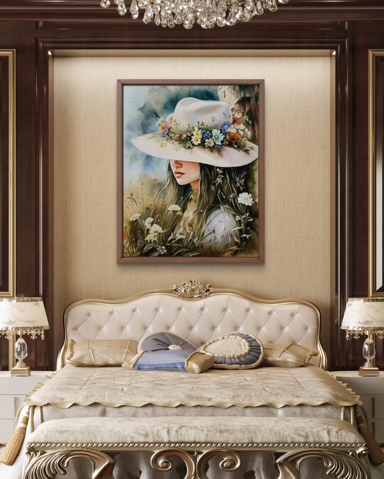 Romantic Girl Oil Painting