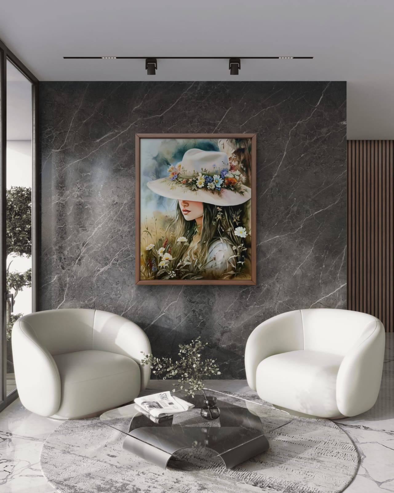 Romantic Girl Oil Painting