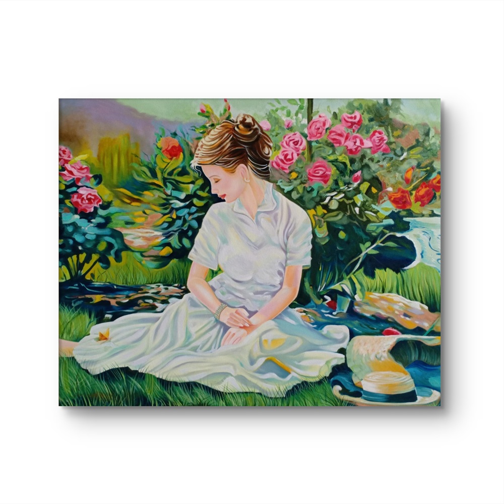 Romantic Girl’s Reverie Oil Painting
