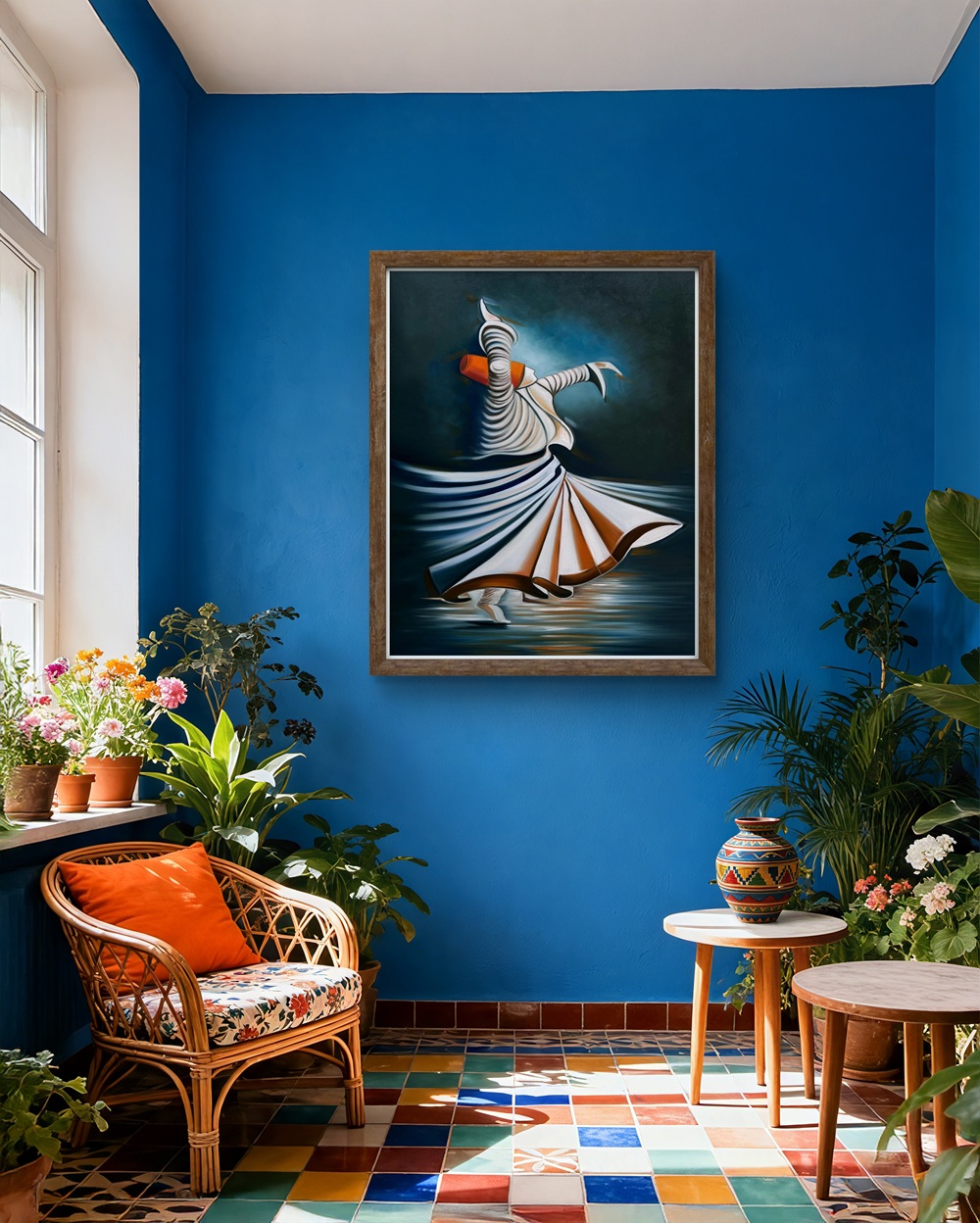 Sufi Dance Oil Painting
