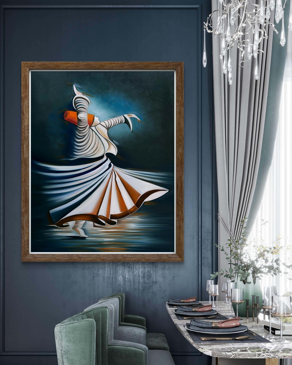 Sufi Dance Oil Painting