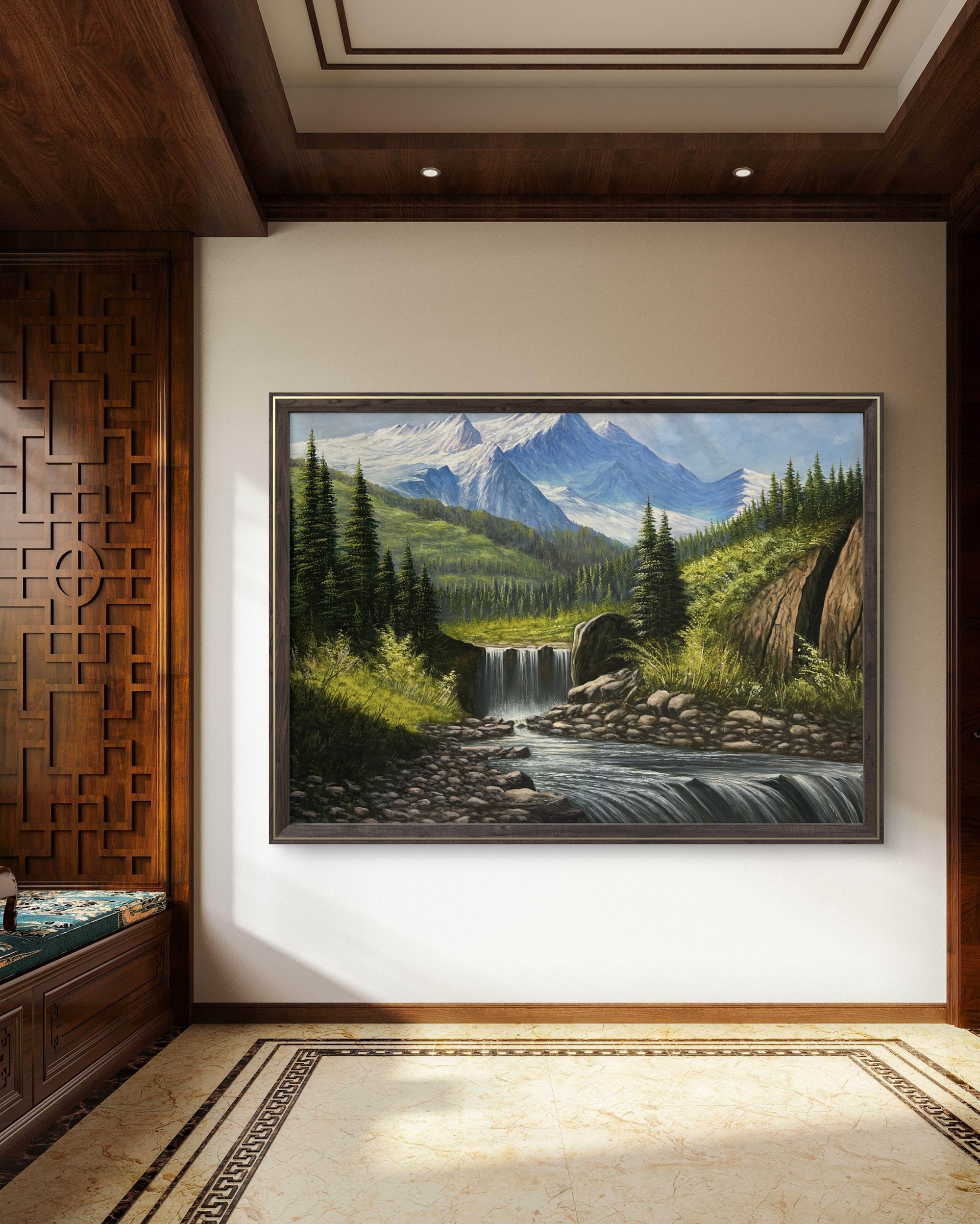 Crystal Highlands 14 Crystal Highlands Painting on large entryway wall