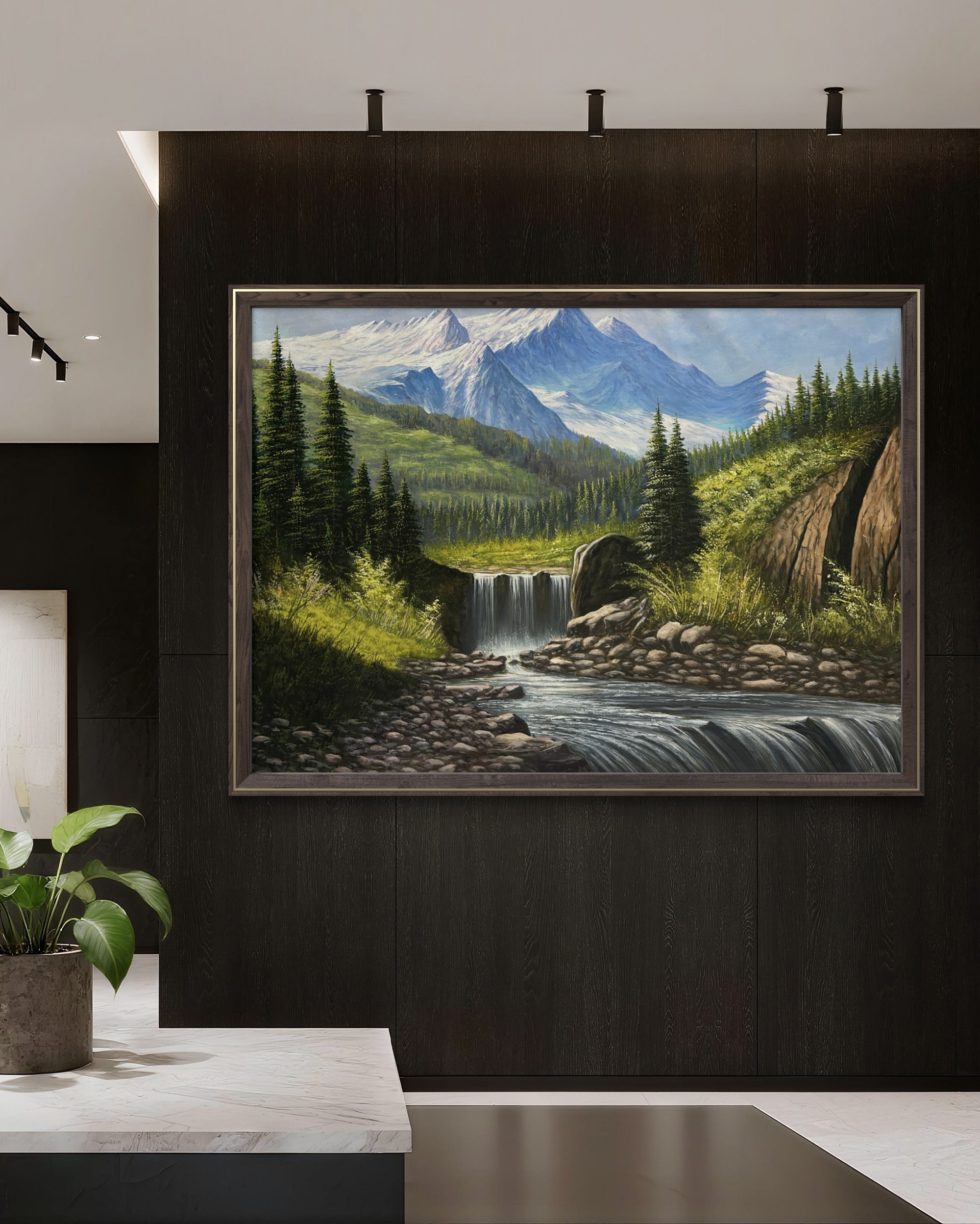 Crystal Highlands 19 Crystal Highlands Painting in modular home wall