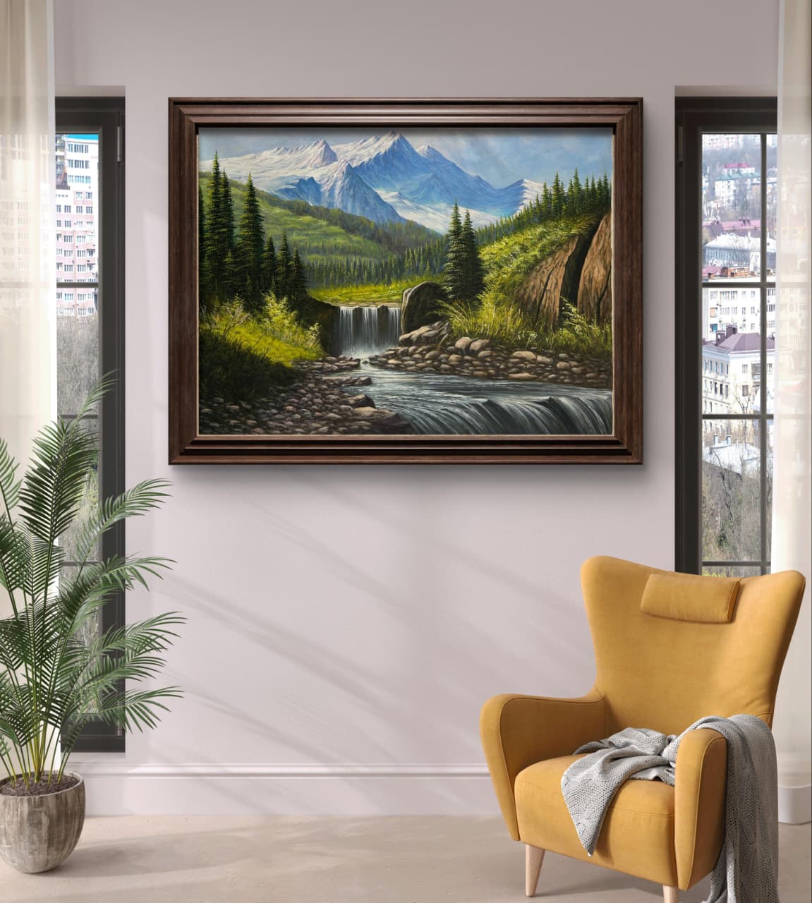 Crystal Highlands Acrylic Painting