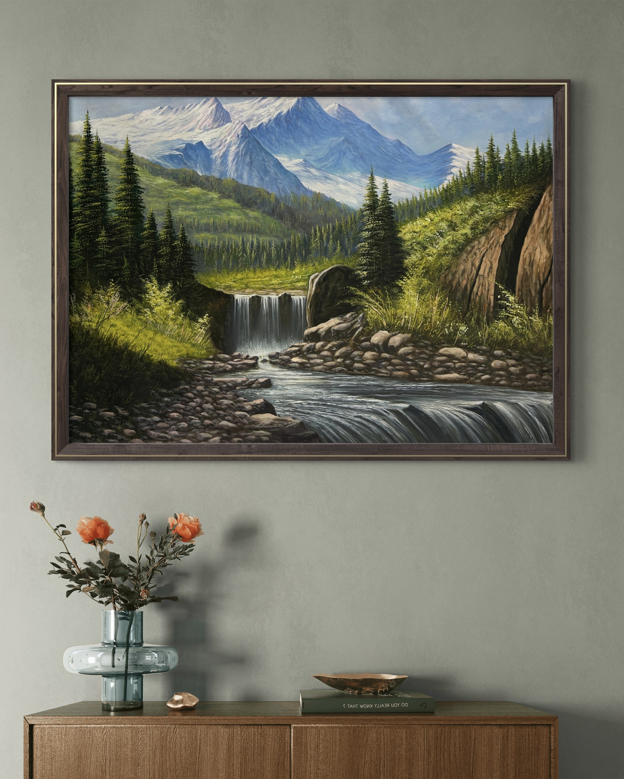 Crystal Highlands 27 Crystal Highlands Painting above credenza