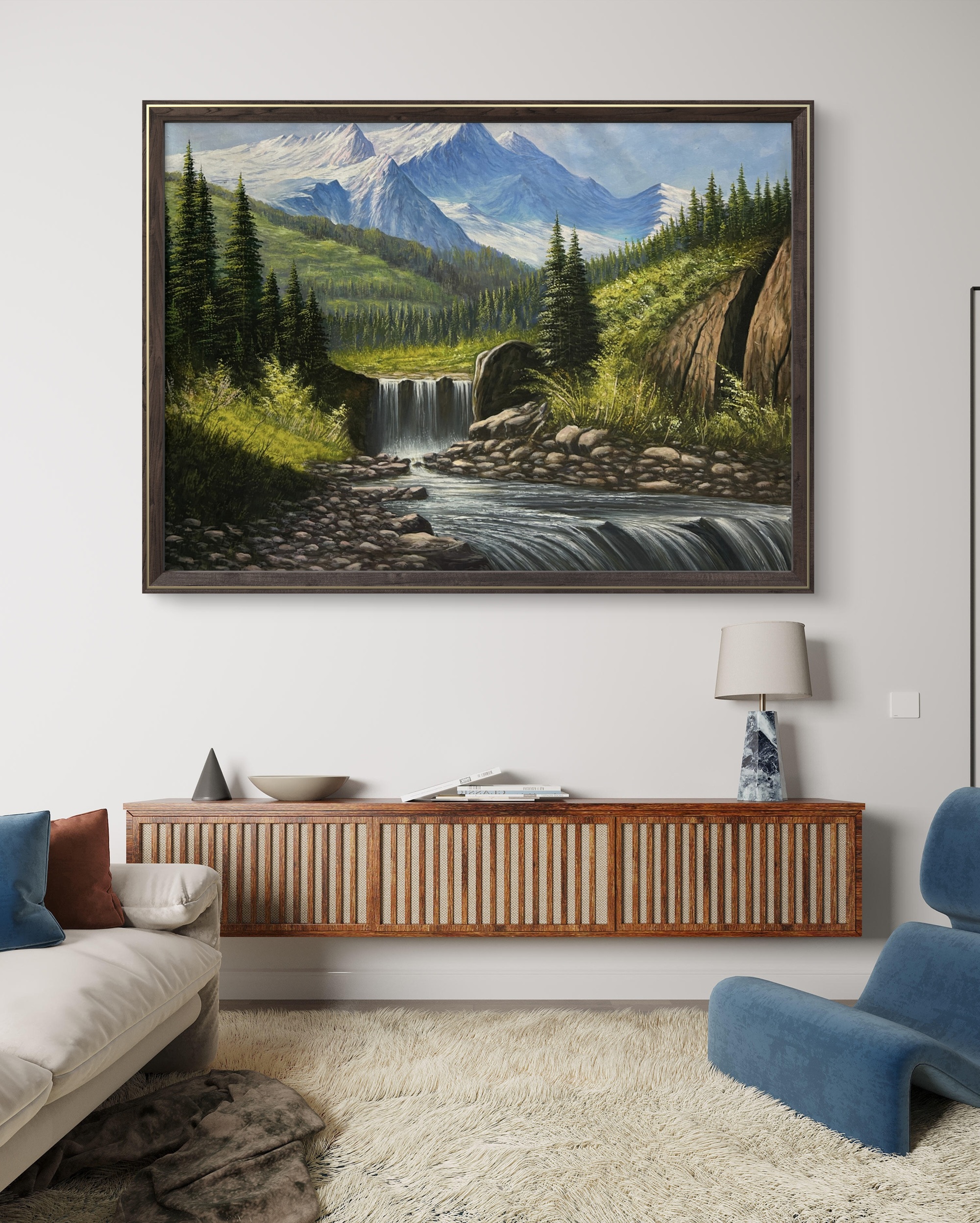 Crystal Highlands 9 Crystal Highlands Painting in sitting area above credenza