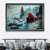 Divine Ghats of Varanasi Oil Painting