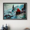 Divine Ghats of Varanasi Oil Painting