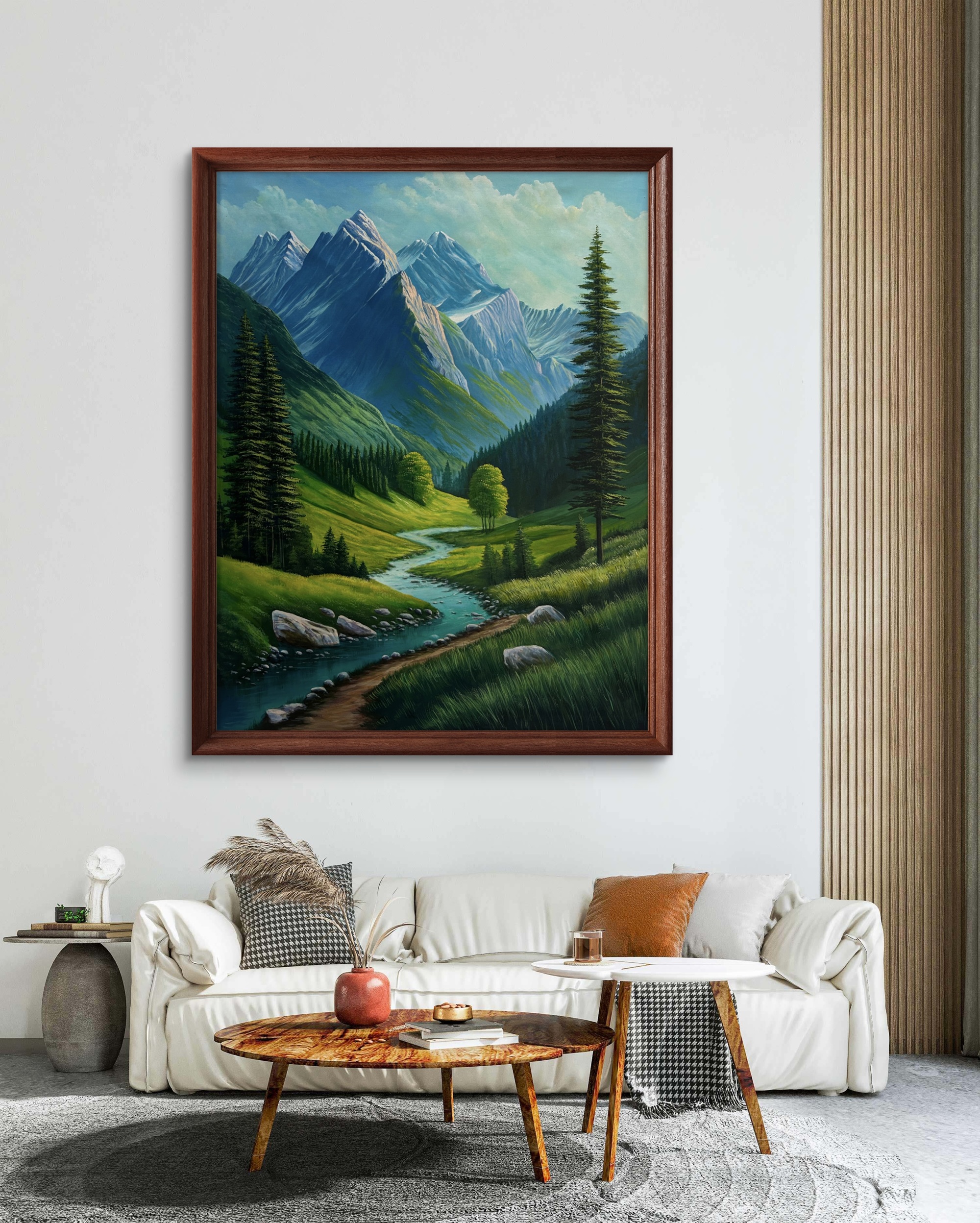 Emerald Valley Acrylic Landscape Painting