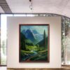 Emerald Valley Acrylic Landscape Painting