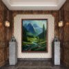 Emerald Valley Acrylic Landscape Painting
