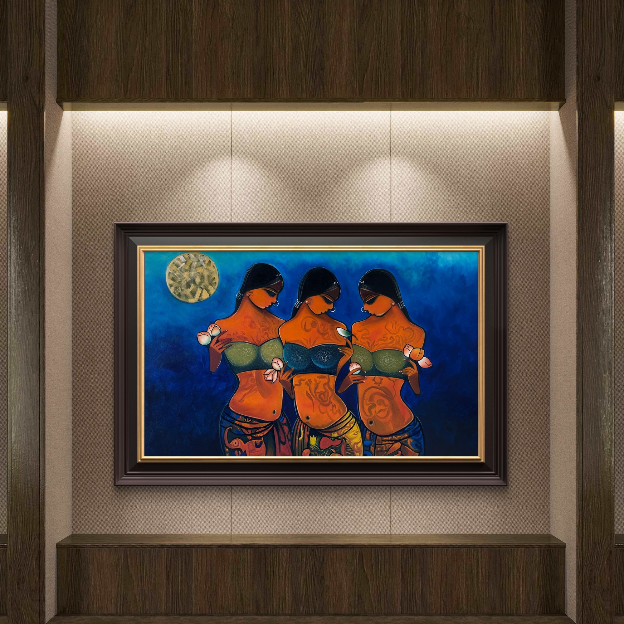 Eternal Feminine Trio Oil Painting