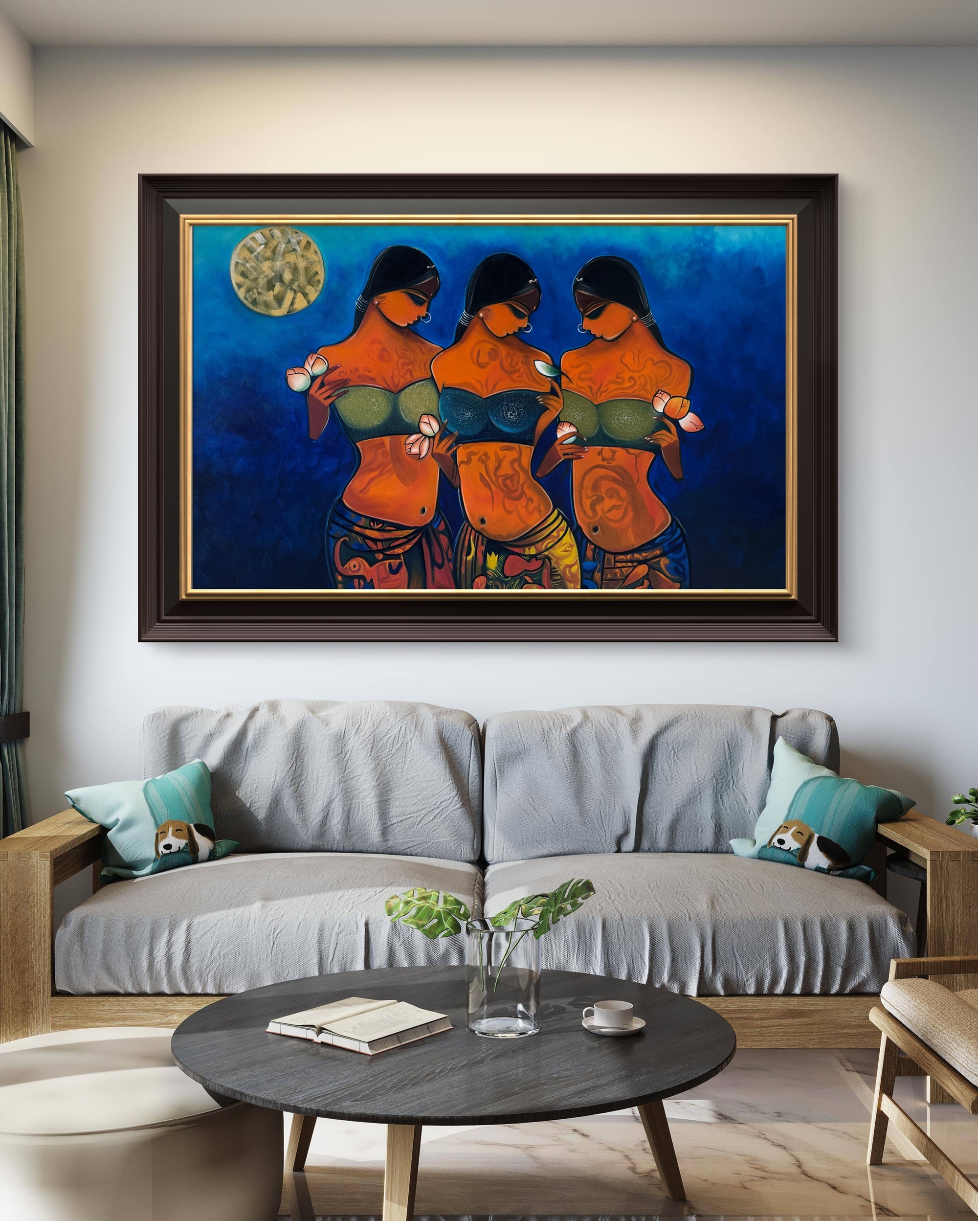 Eternal Feminine Trio Oil Painting