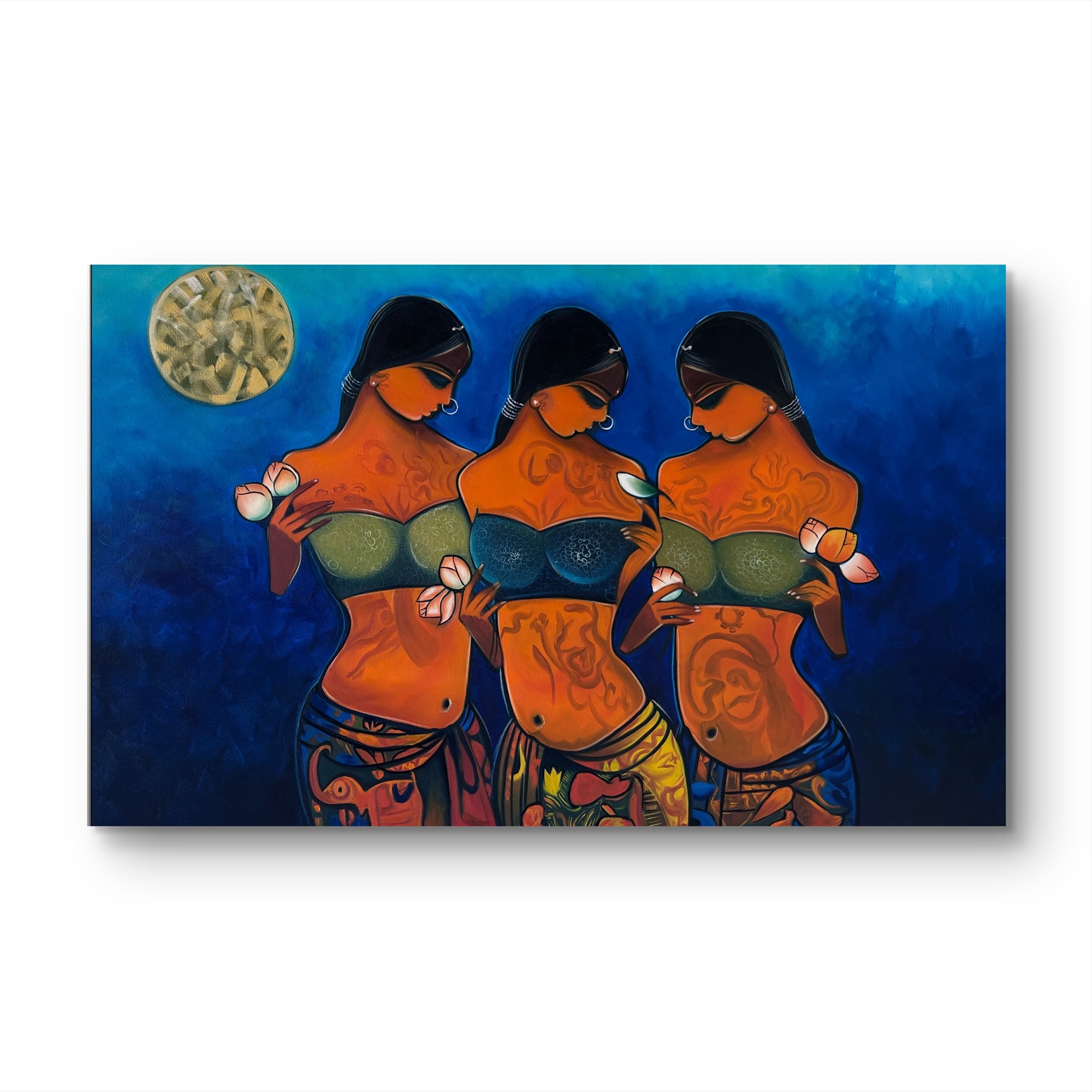 Eternal Feminine Trio Oil Painting