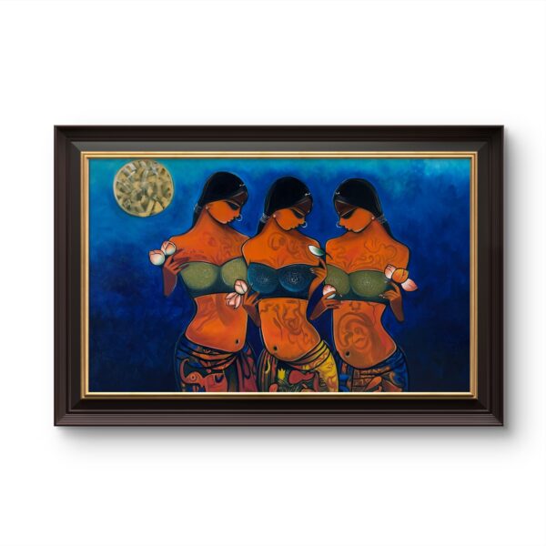 Eternal Feminine Trio Oil Painting