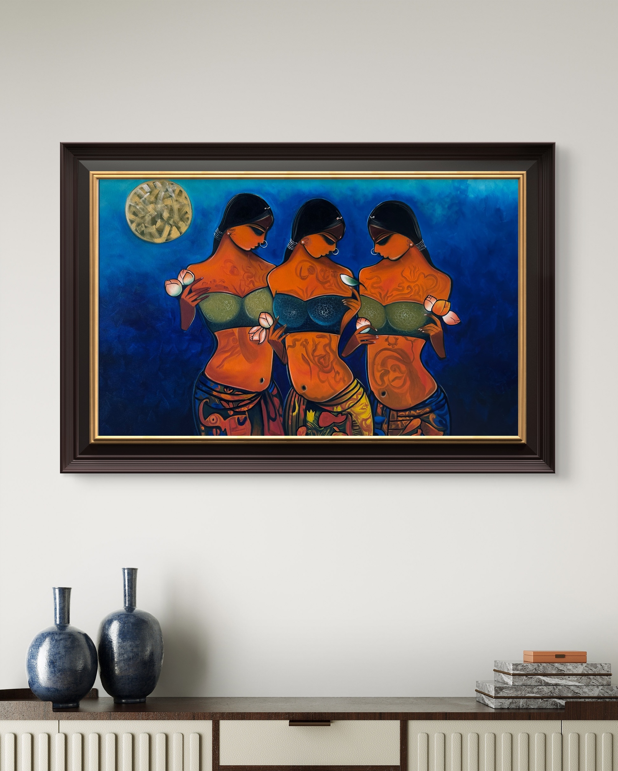 Eternal Feminine Trio Oil Painting