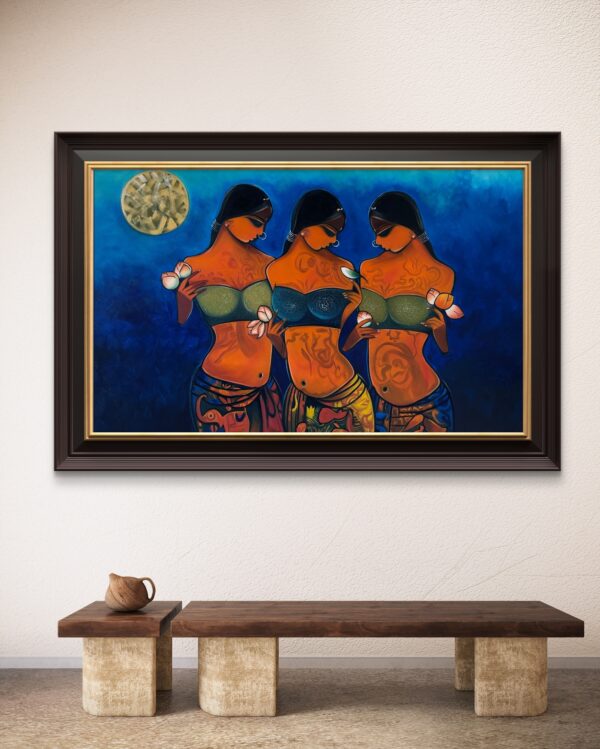 Eternal Feminine Trio Oil Painting