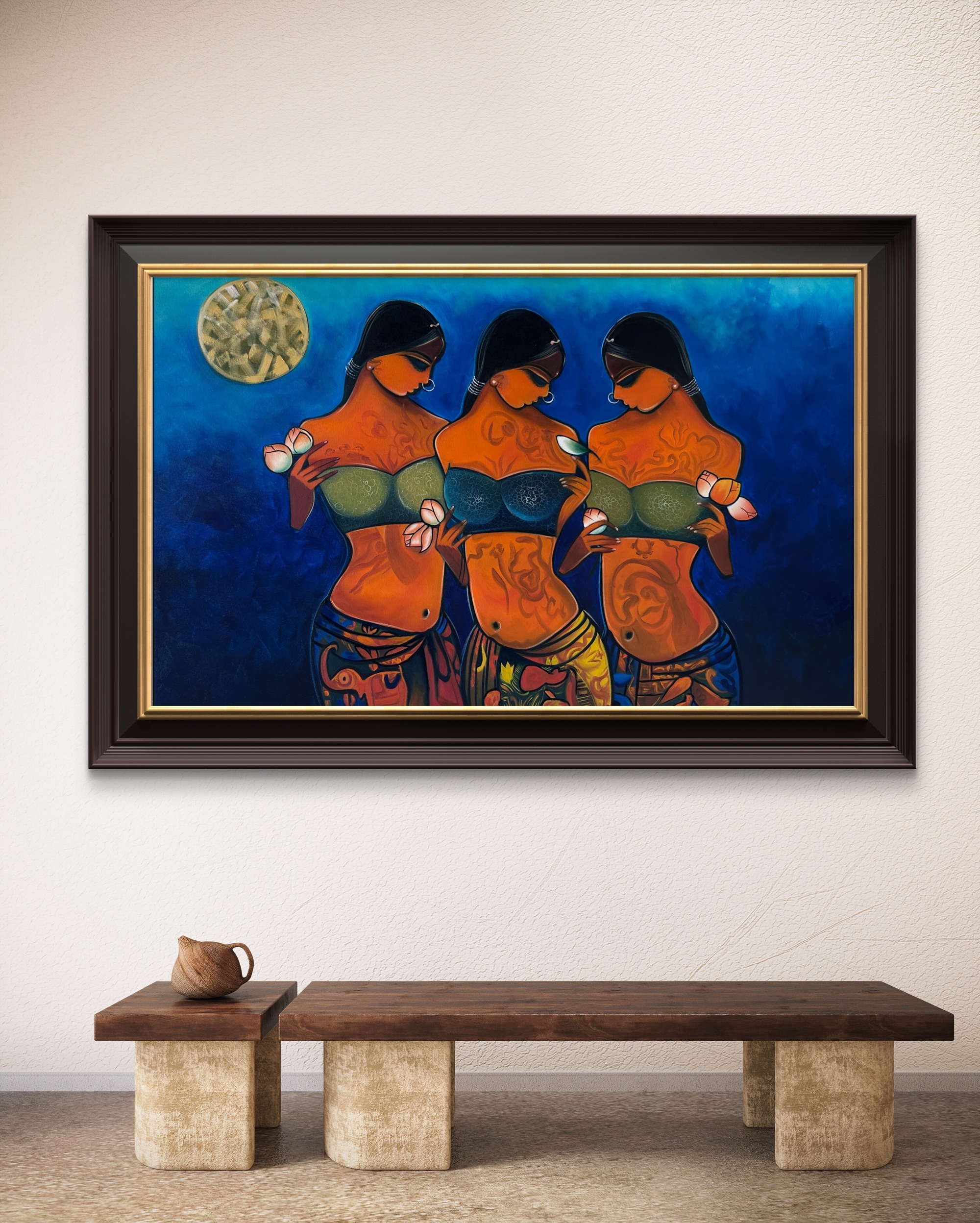 Eternal Feminine Trio Oil Painting