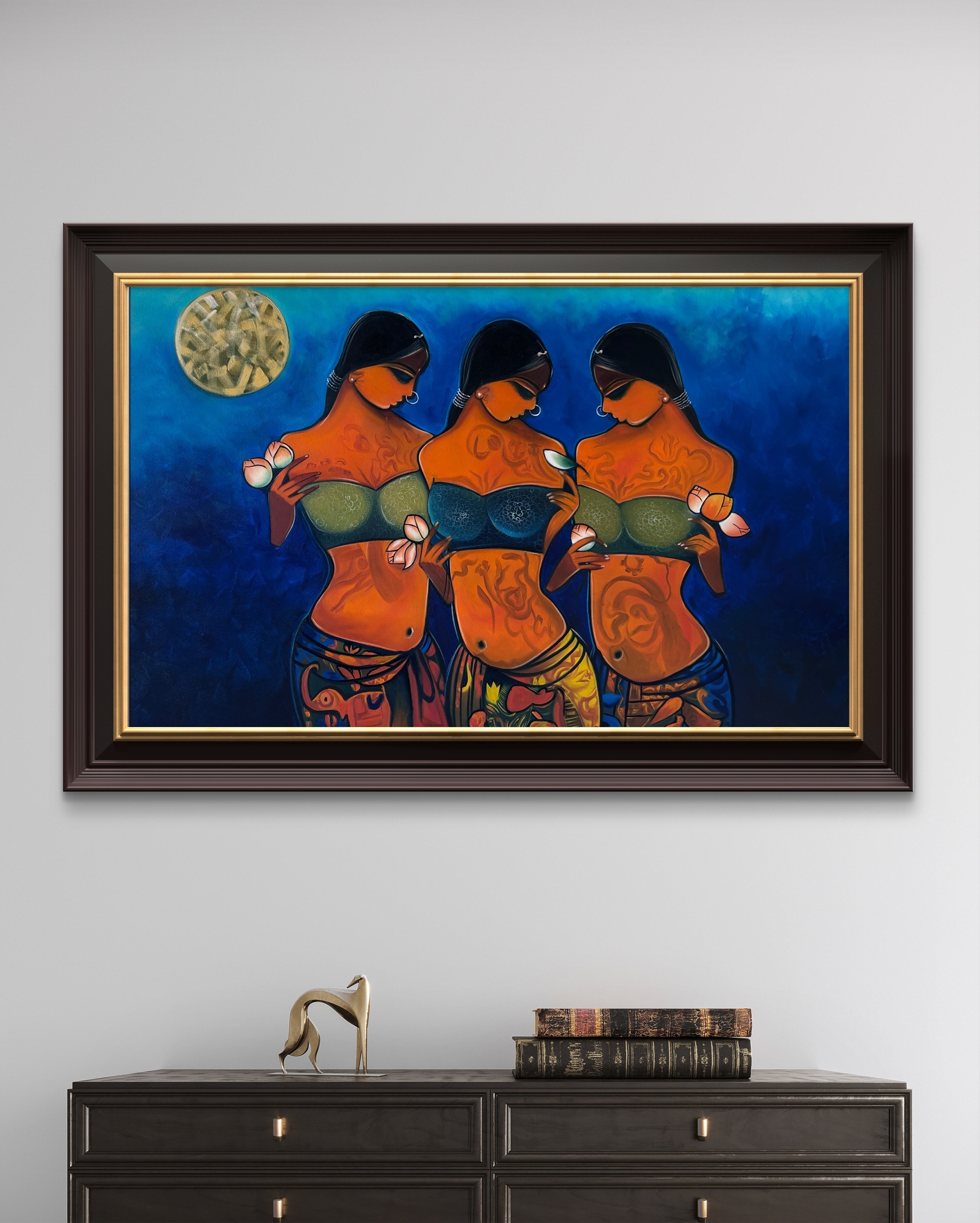 Eternal Feminine Trio Oil Painting