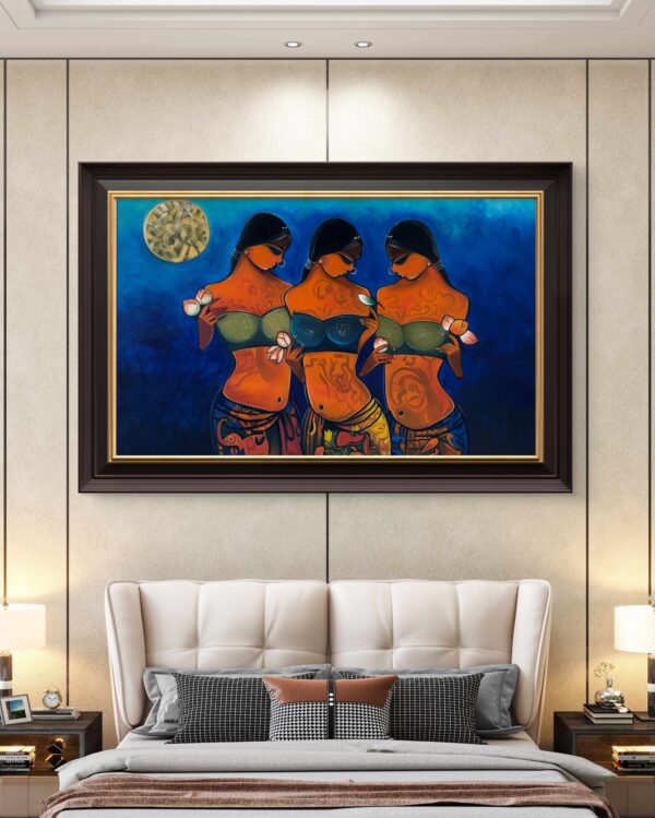 Eternal Feminine Trio Oil Painting