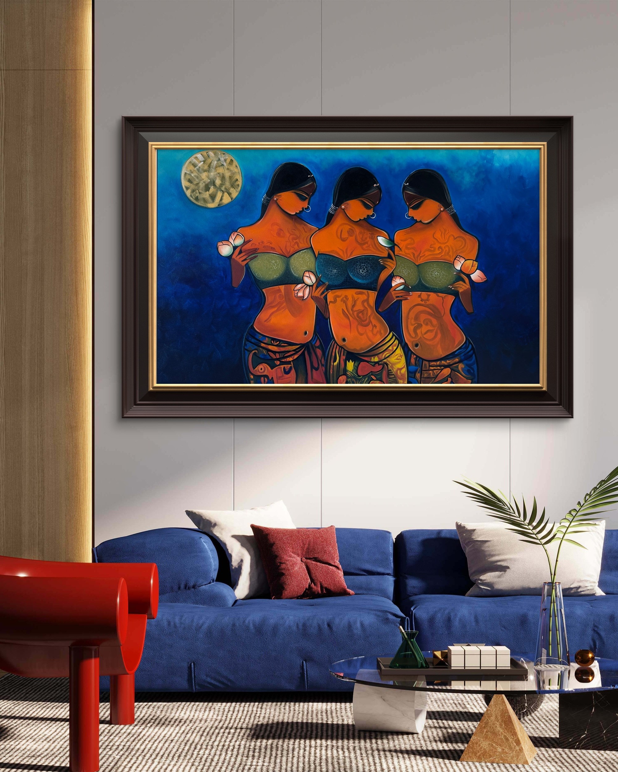 Eternal Feminine Trio Oil Painting