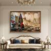 Kashi Eternal Ghats Oil Painting