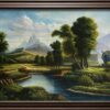 Riverside Harmony Acrylic Landscape Painting