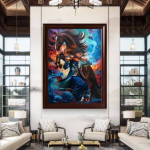 The Violin Rider Oil Painting