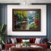 Whispers of the Willow Acrylic Landscape Painting
