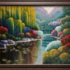 Whispers of the Willow Acrylic Landscape Painting