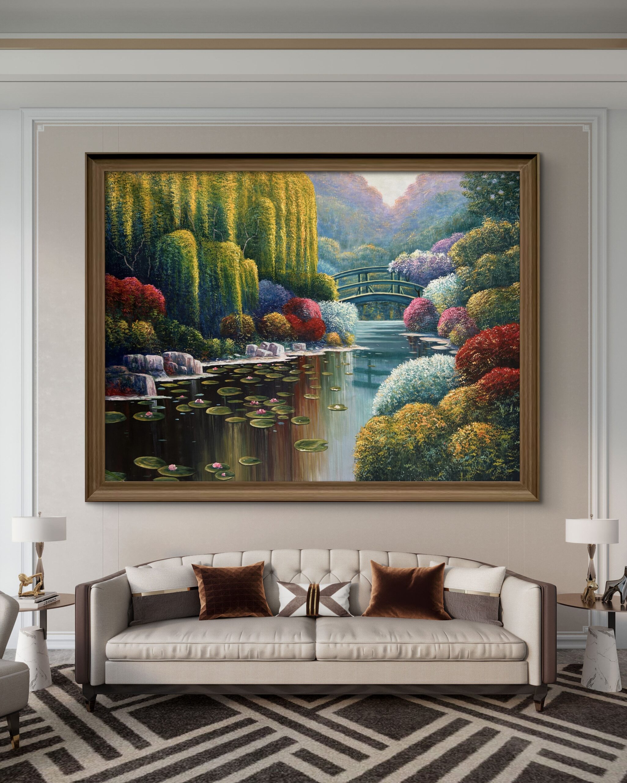 Whispers of the Willow Acrylic Landscape Painting