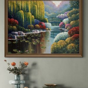 Whispers of the Willow Acrylic Landscape Painting