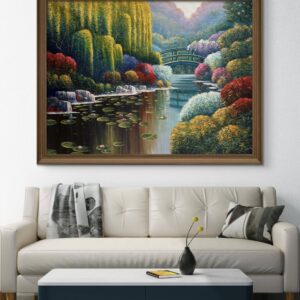 Whispers of the Willow Acrylic Landscape Painting