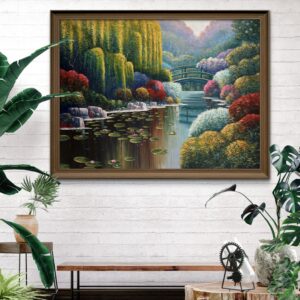 Whispers of the Willow Acrylic Landscape Painting