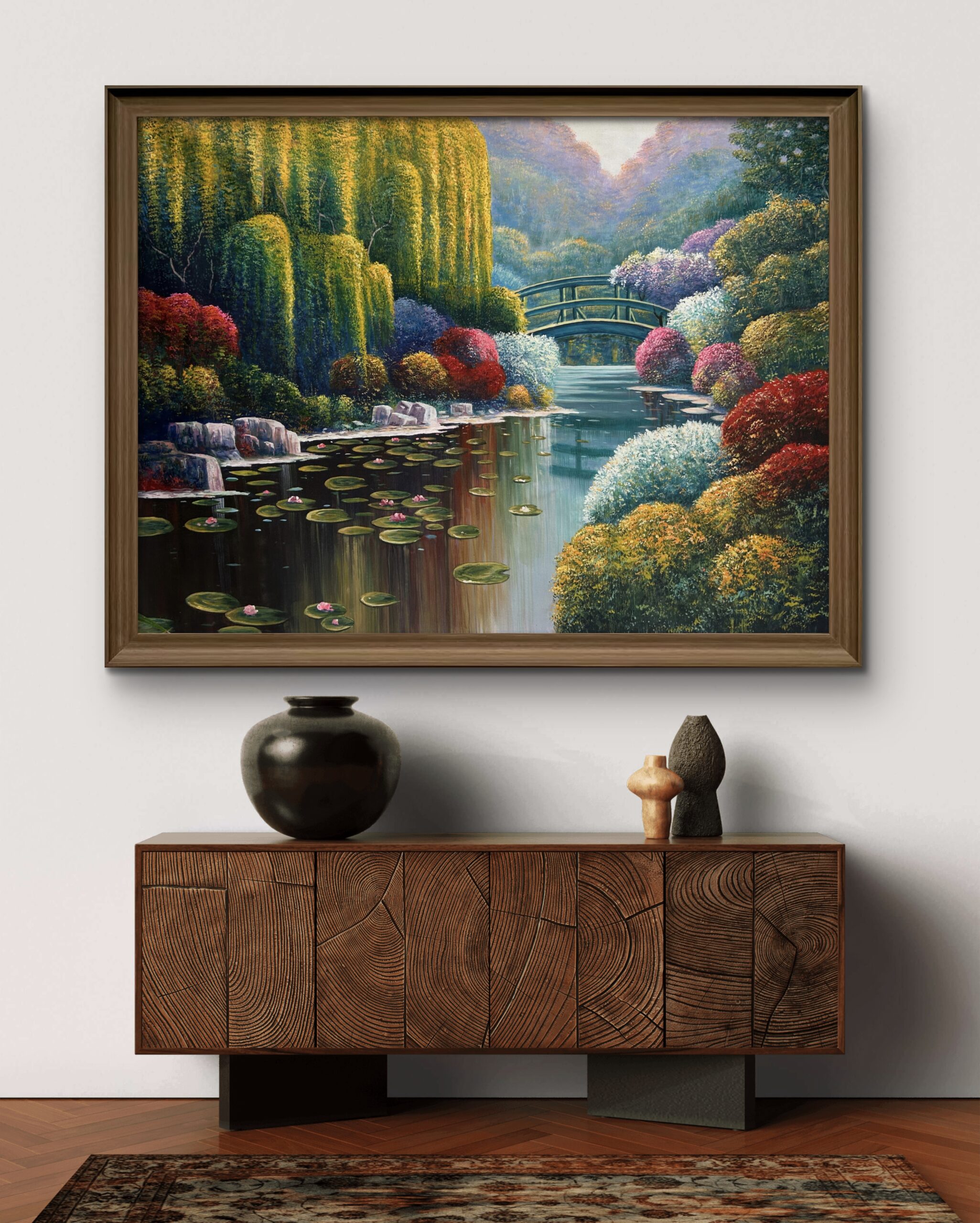 Whispers of the Willow Acrylic Landscape Painting