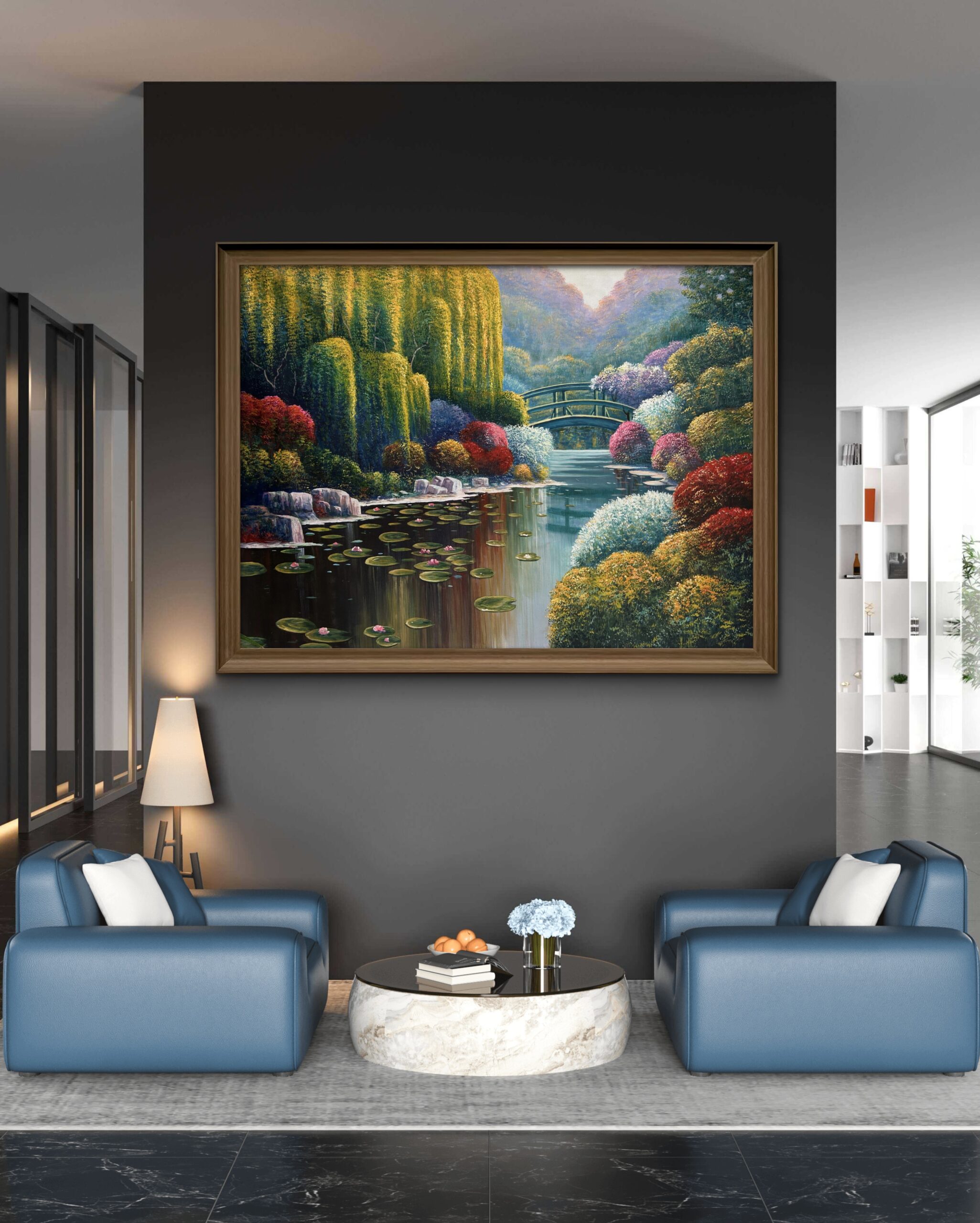 Whispers of the Willow Acrylic Landscape Painting