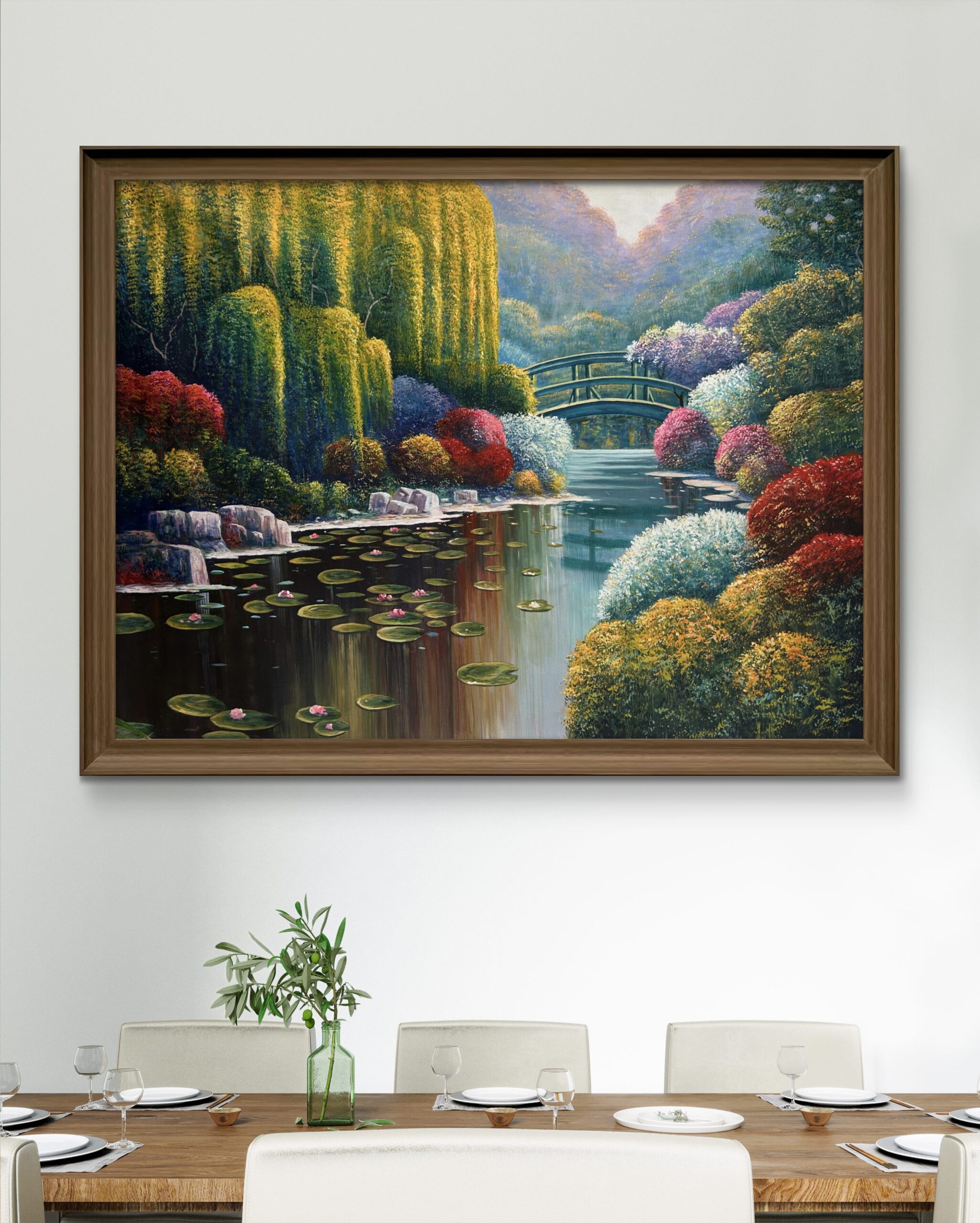 Whispers of the Willow Acrylic Landscape Painting