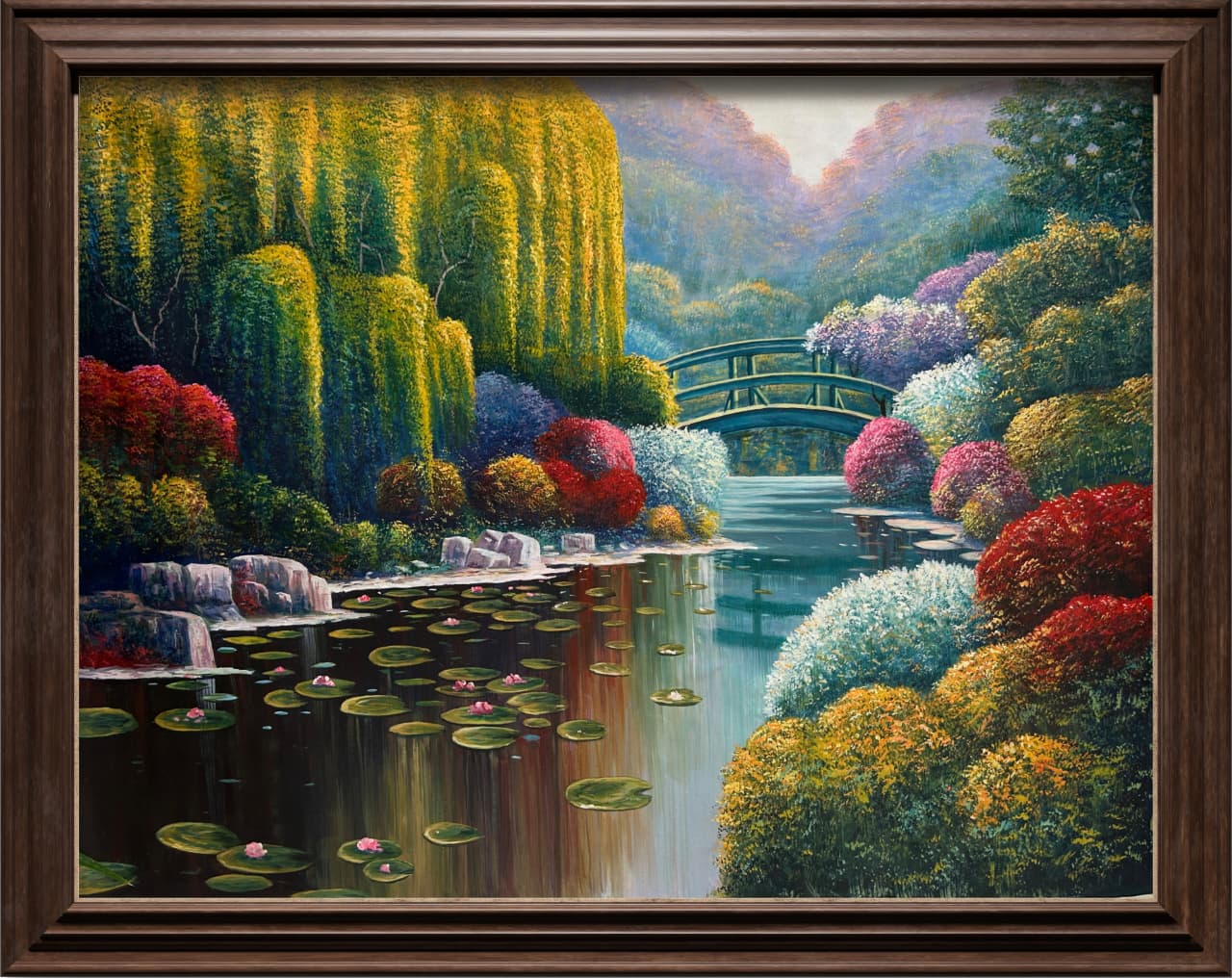 Whispers of the Willow Acrylic Landscape Painting