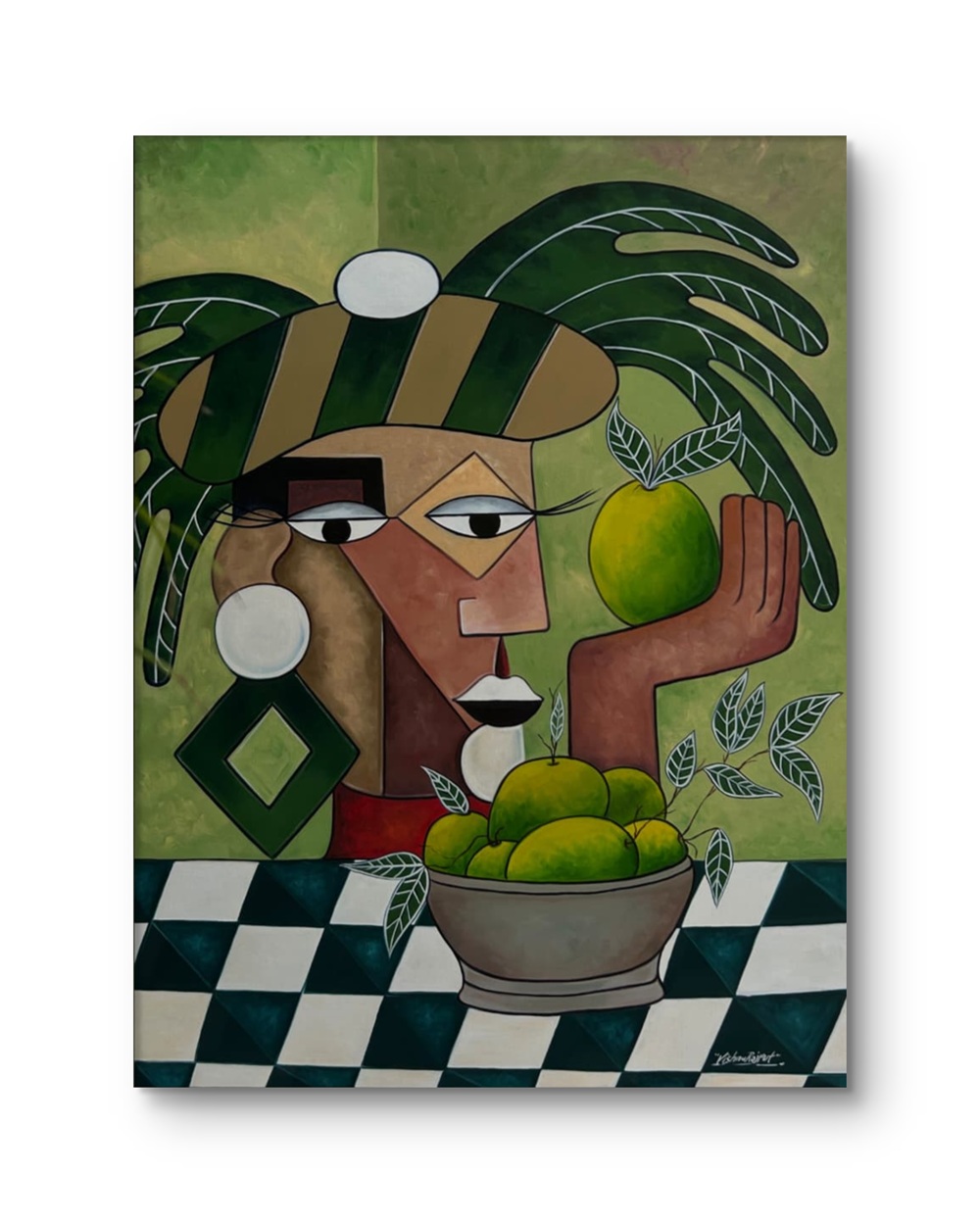 Cubist Harvest Oil Painting