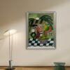 Cubist Harvest Oil Painting