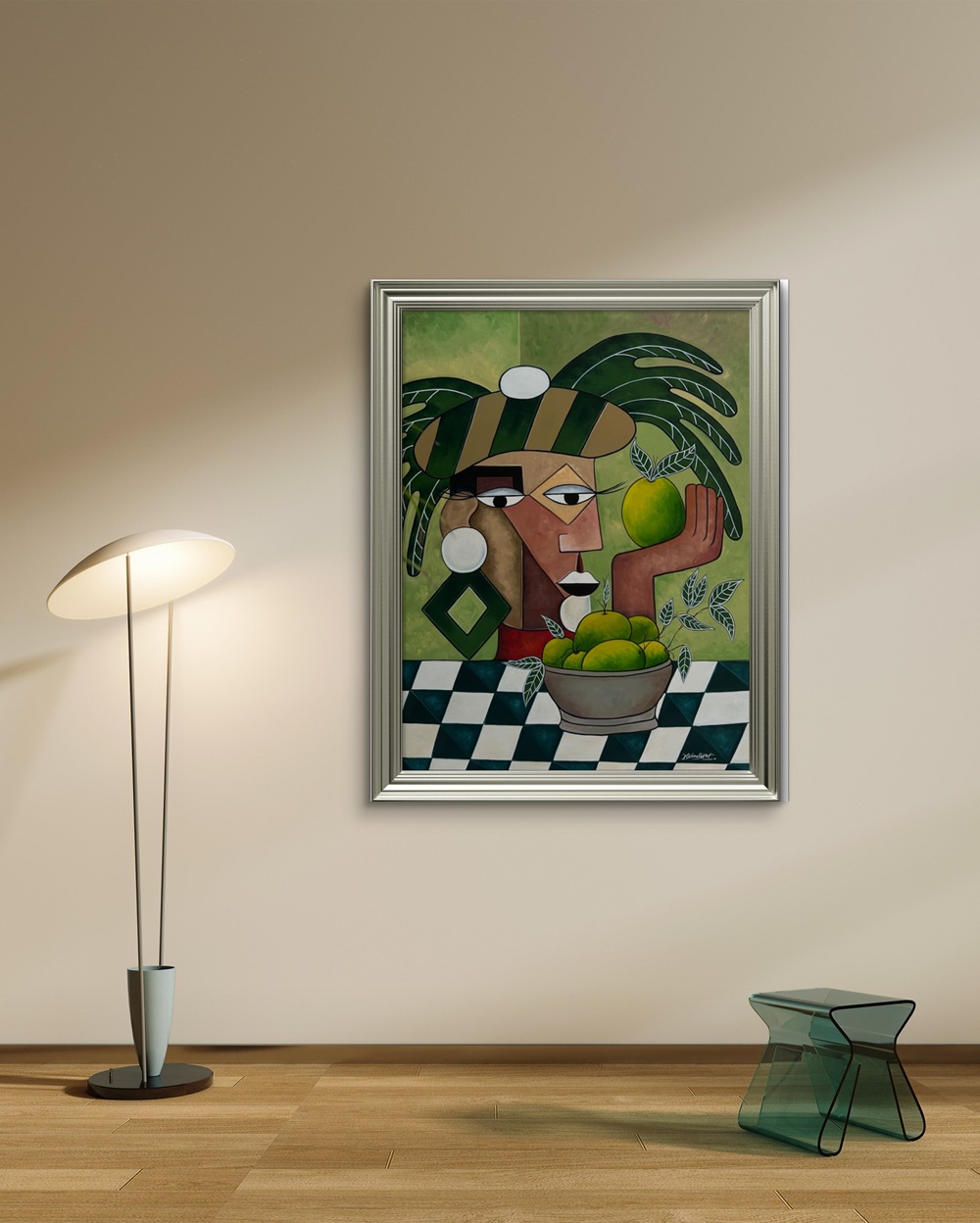 Cubist Harvest Oil Painting