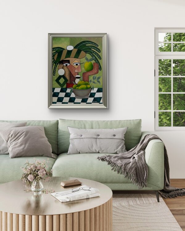 Cubist Harvest Oil Painting
